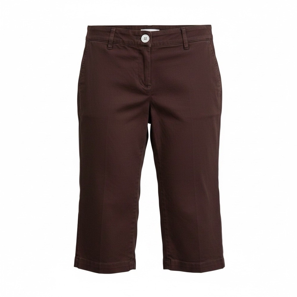Wrapper Bermuda Shorts Womens Junior Size 5 Brown Flat Front 30Wx14L Low Rise